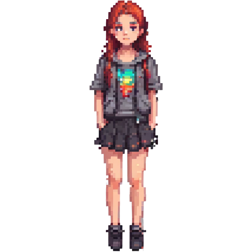 full body modern teenage girl emoji