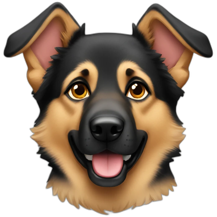 German Shepard dog emoji