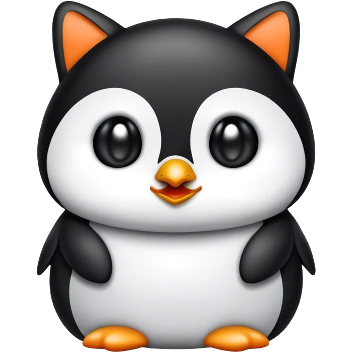 Penguin cat emoji