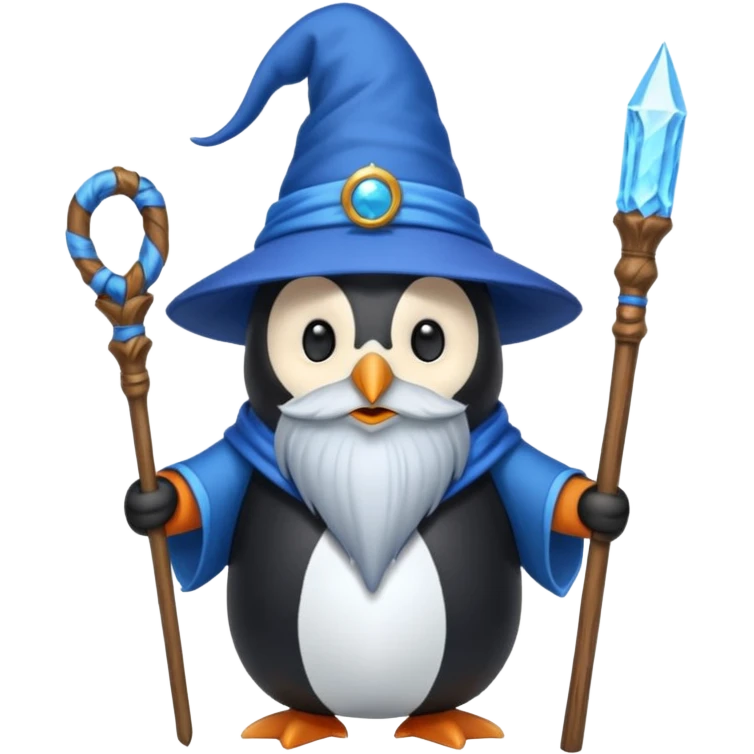 Penguin Wizard emoji