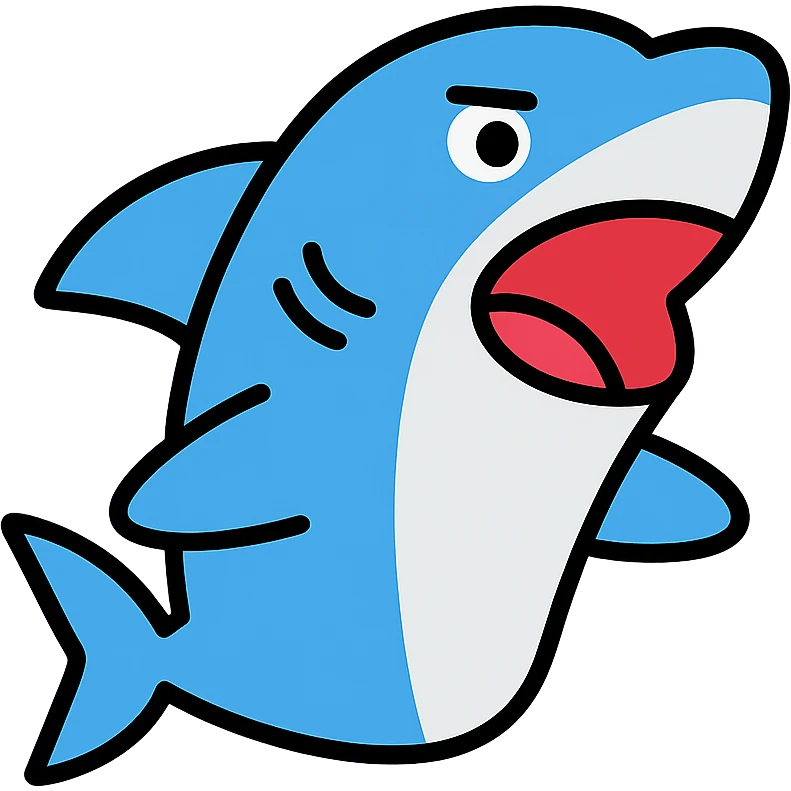Shark from the meme tralalero tralala emoji
