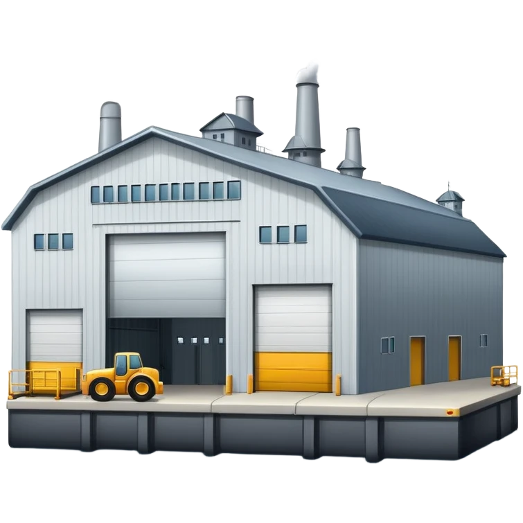 seaport with hangars emoji