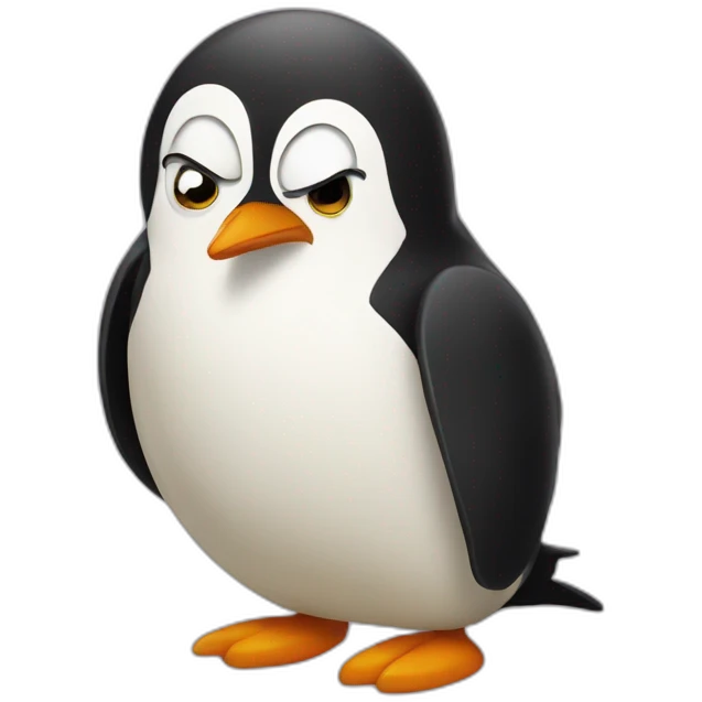 dangerous pingouin emoji
