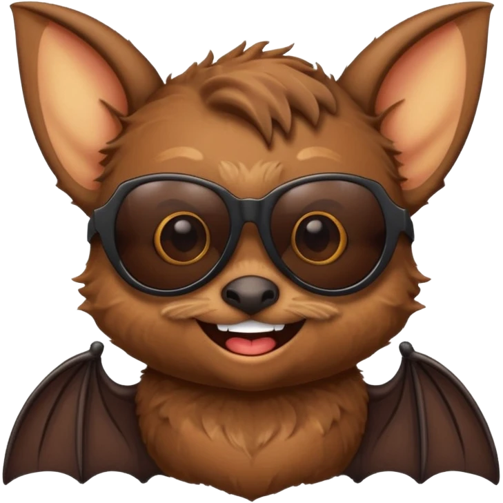 cute bat with sunglasses emoji