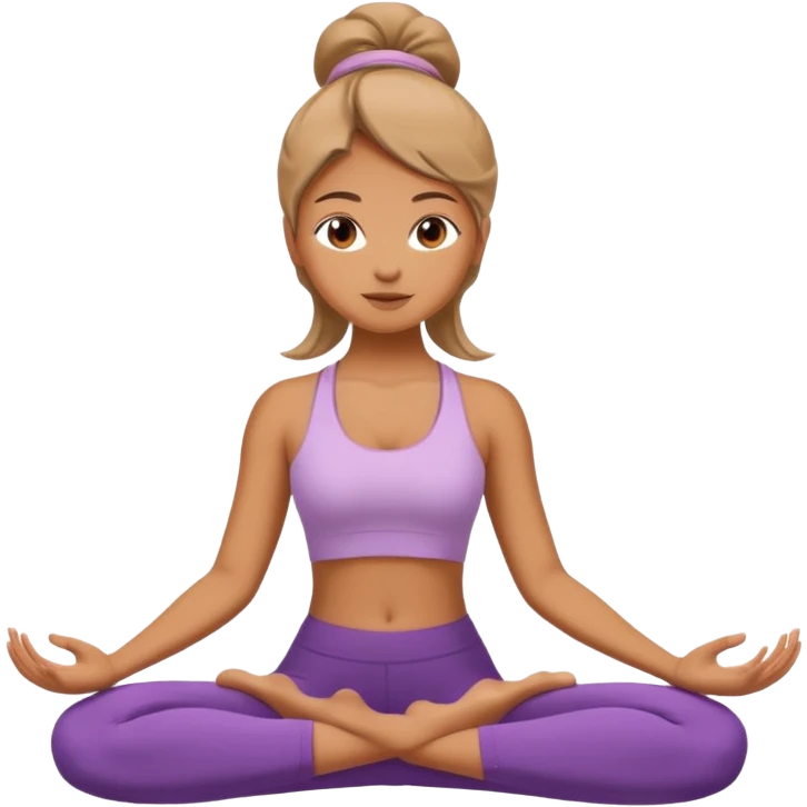 Girl yoga emoji