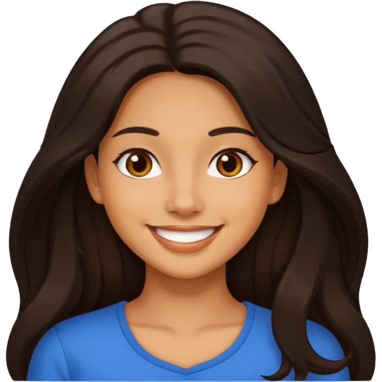 Latina without clothing on emoji