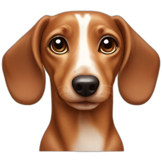 dachshund-face-cream emoji