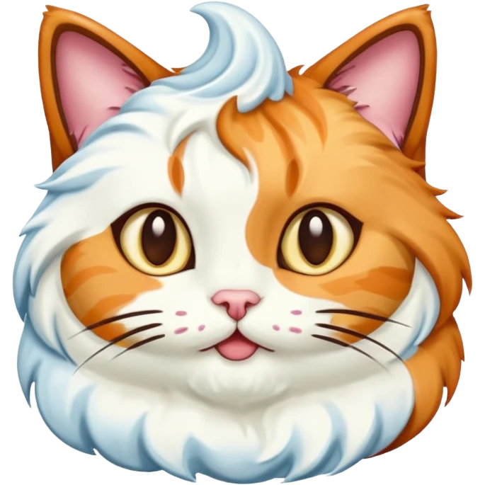 cat with a cupcake emoji