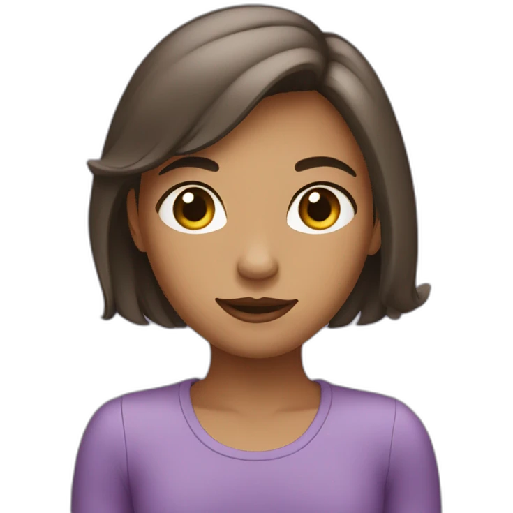 Fille voilet  emoji