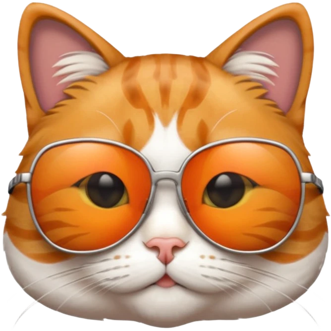 Cat wearing sunglasses emoji