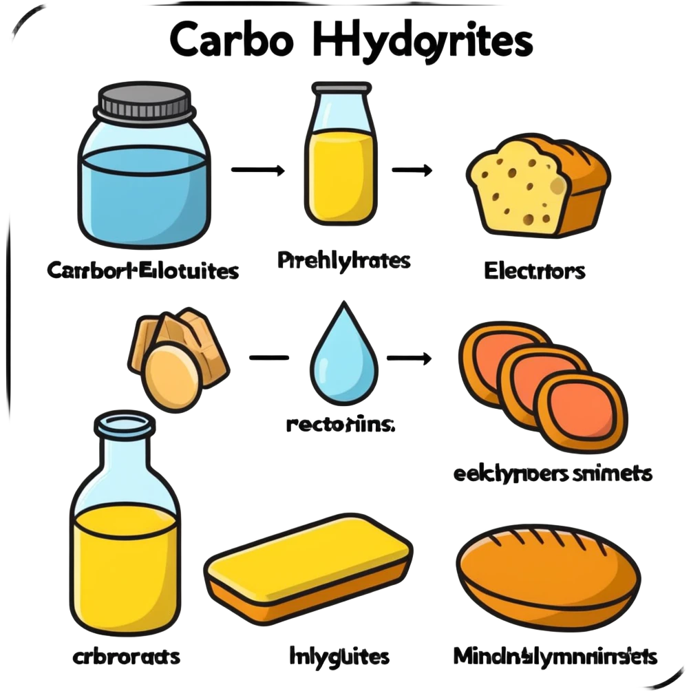 Carbohydrates, protein, minerals, and electrolytes emoji