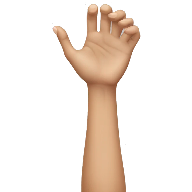Women bending her wrist  emoji