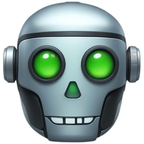 Robot head halloween emoji