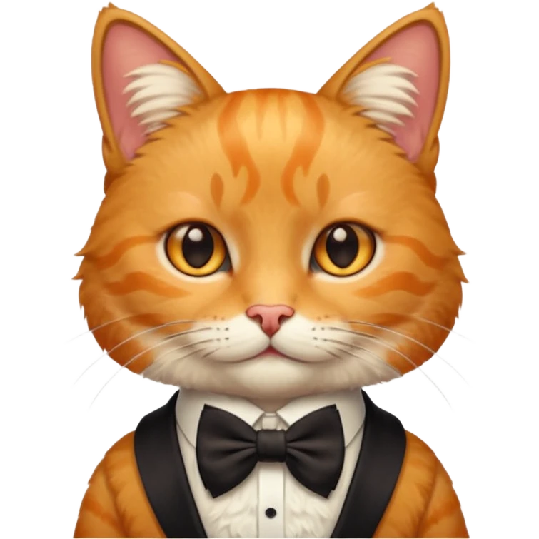 ancient chinese cat bow tie emoji