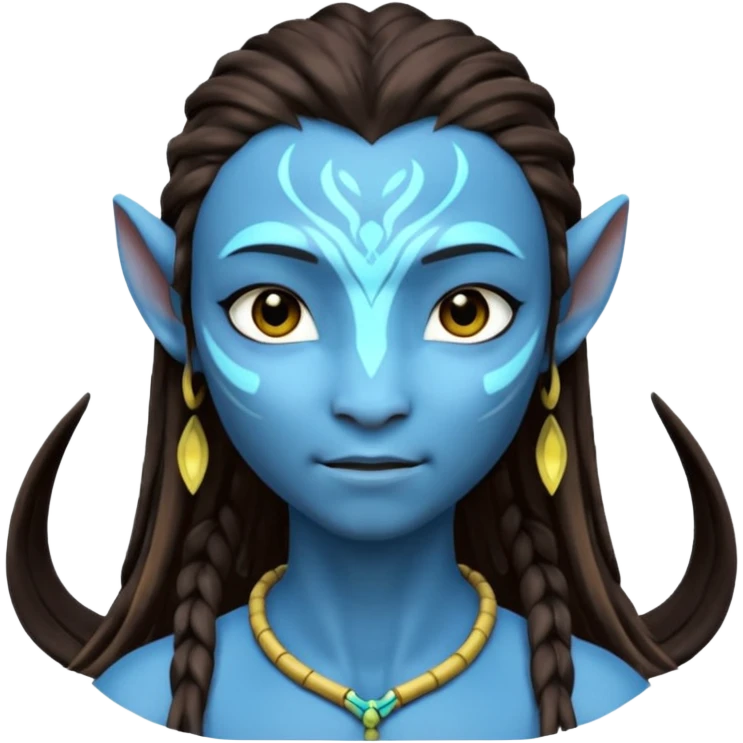 Avatar singing blue character  emoji