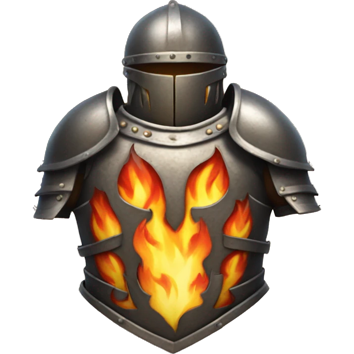 torso armor covered in flames emoji