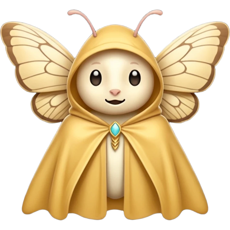 moth cloak character slow confident clap emoji