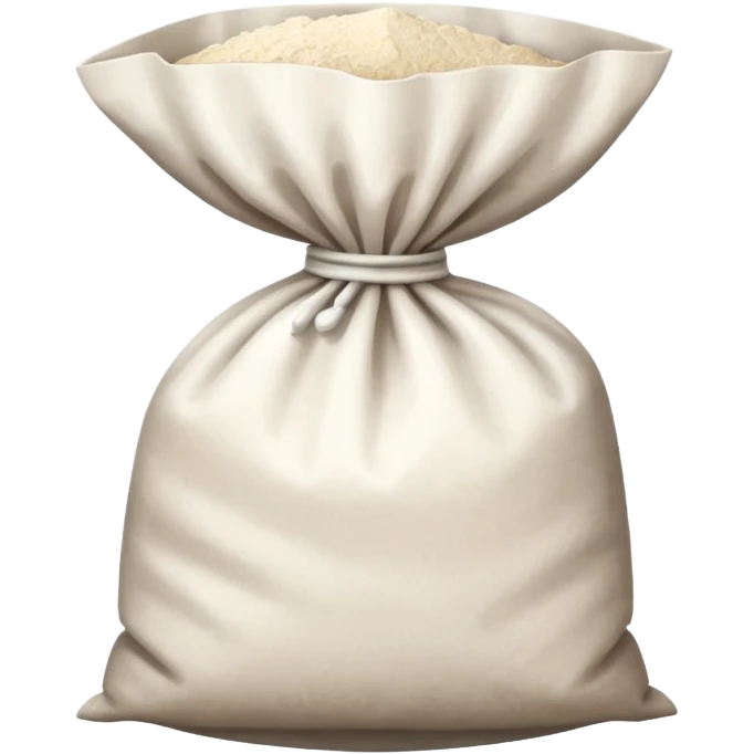 open bag of flour emoji