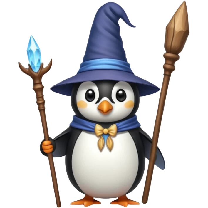 Penguin Wizard emoji