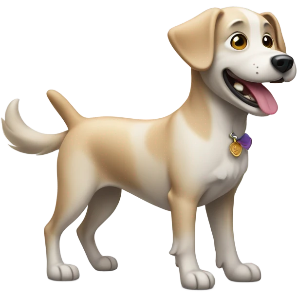 Dog in love emoji