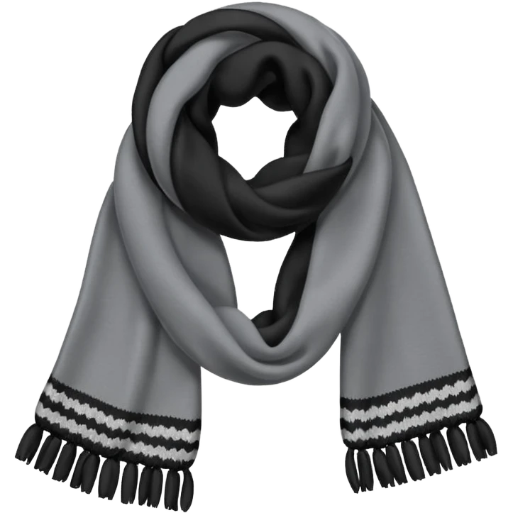 grey and black scarf emoji