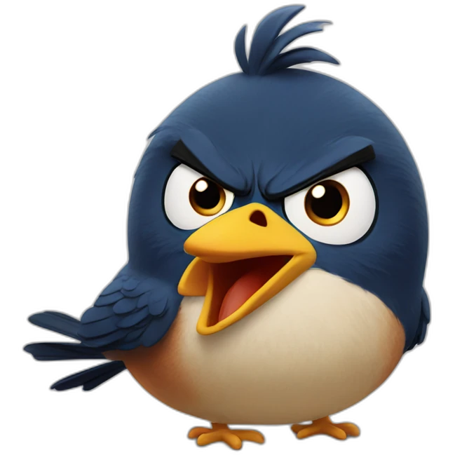 angry bird emoji