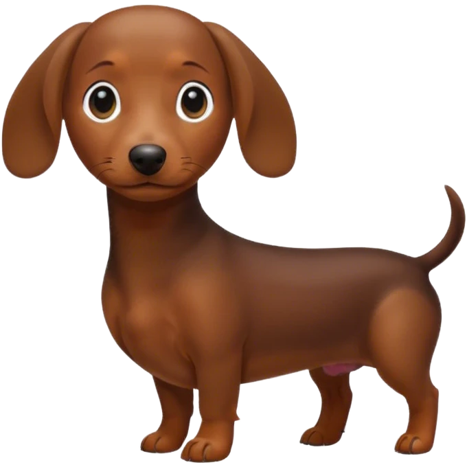 Mini dachshund  emoji