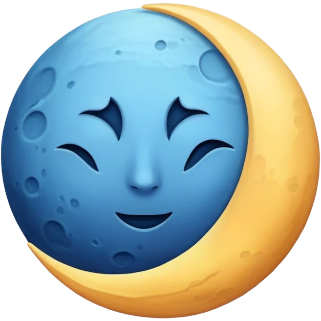 Blue moon emoji
