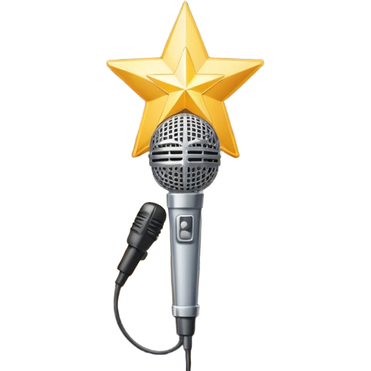  create-a-vibrant-and-dynamic-emoji-that-represents-pop-or-stage-vocal-performance.-the-design-should-feature-a-close-up-of-a-classic-stage-microphone-(retro-style)-with-a-lanyard,-set-against-a-star emoji