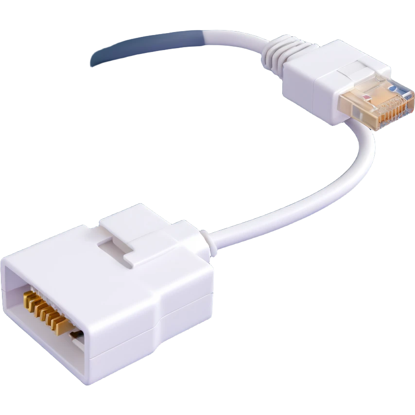 ethernet cable with RJ45 connector emoji