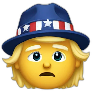 Trump qui sourit emoji