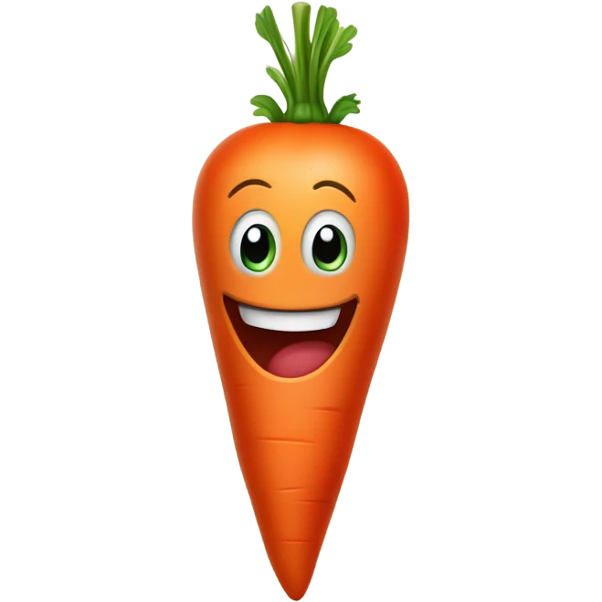 vegetable with a smile emoji
