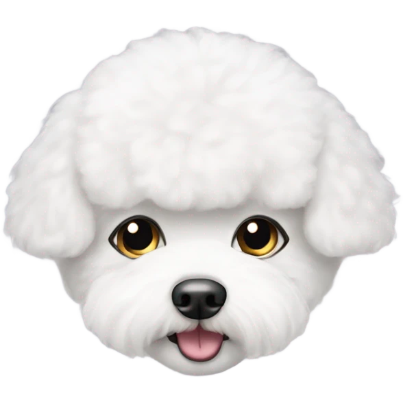 Bichon frise face emoji