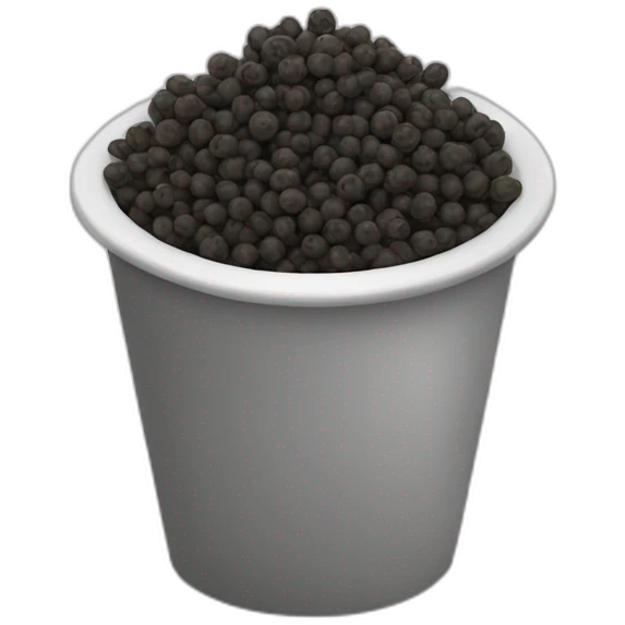 black pepper in cup emoji