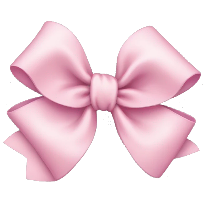Light pink bow emoji