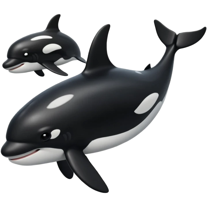 Orca without the eyes emoji