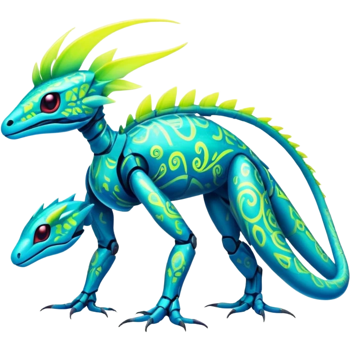  exotic tropical cyber-Fakémon-Vernid-creature emoji