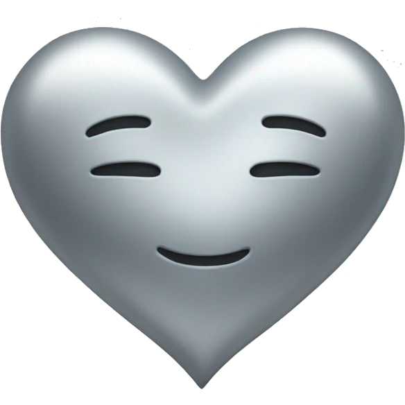 Silver heart  emoji