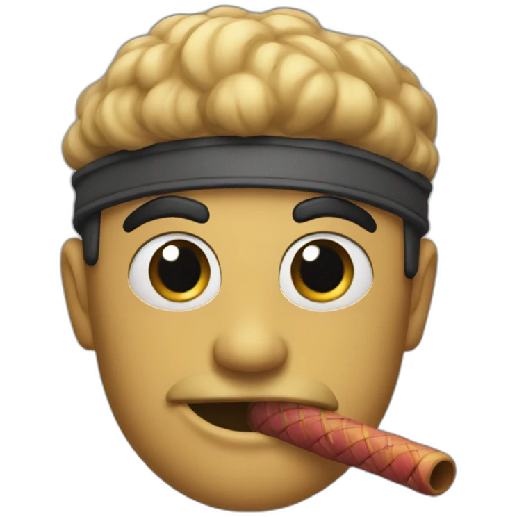 Cane con bava emoji