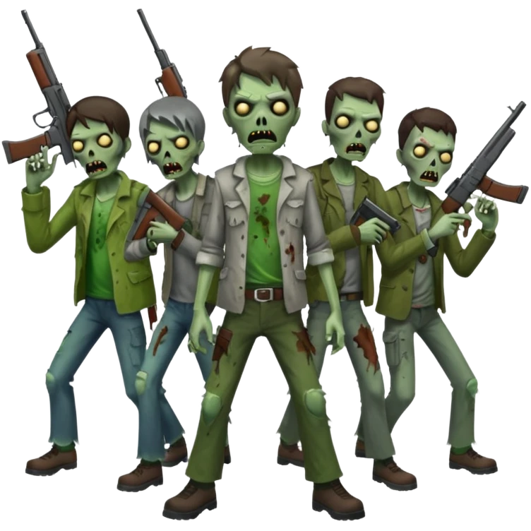 Call of duty Zombies con armas de fuego  emoji