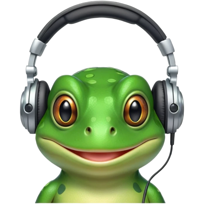 DJ frog  emoji