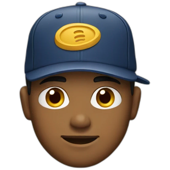 man with a cap emoji