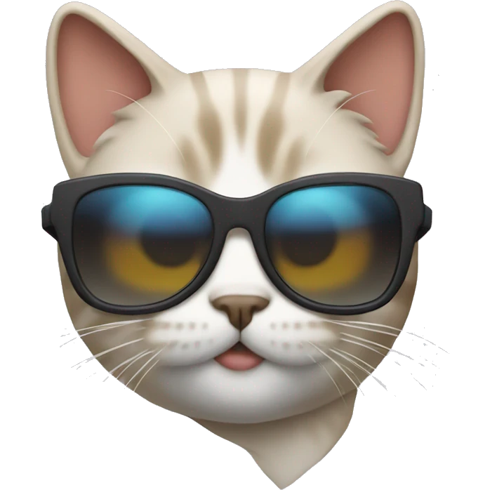 Cat with sunglasses emoji
