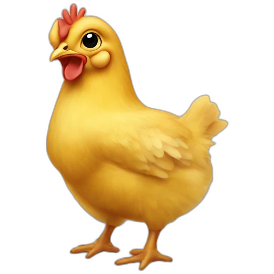 Baby chicken sitting on a couch emoji