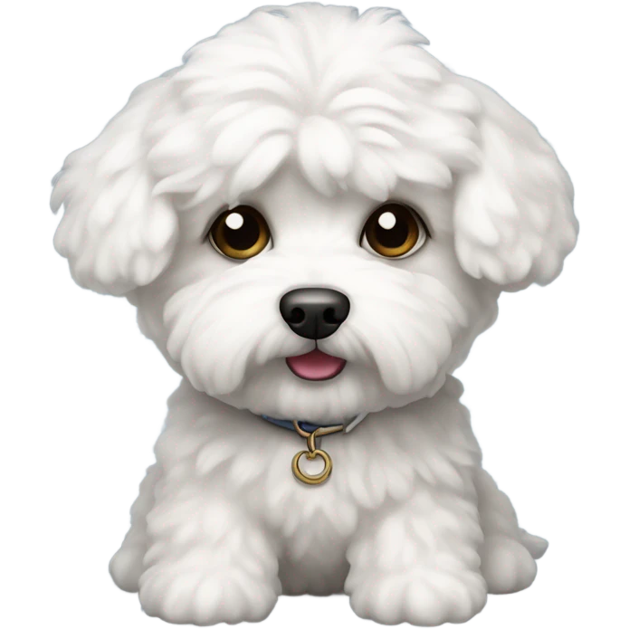 bichon maltese mini toy emoji