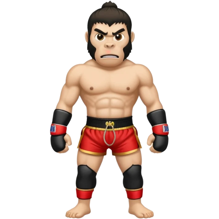 king kong muay thai shorts emoji