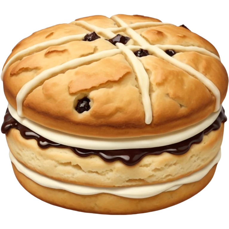 just one scone, no layers in the middle emoji