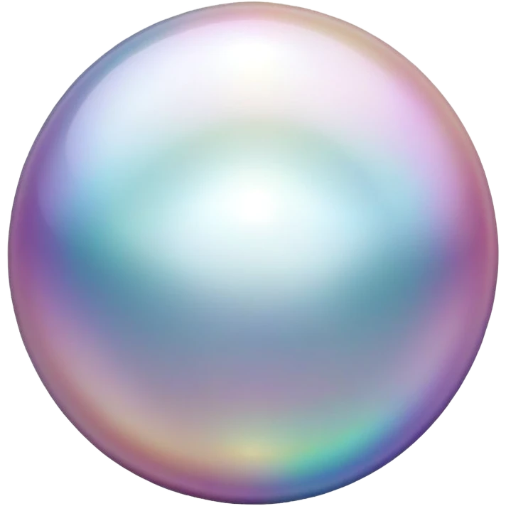 Pearl gemstone shiny and iridescent emoji