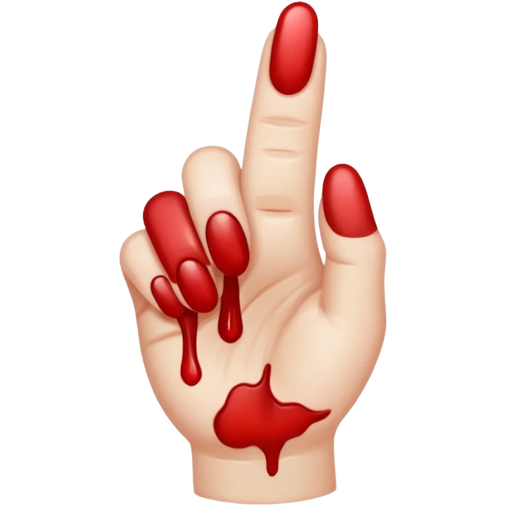 Bleeding thumb  emoji