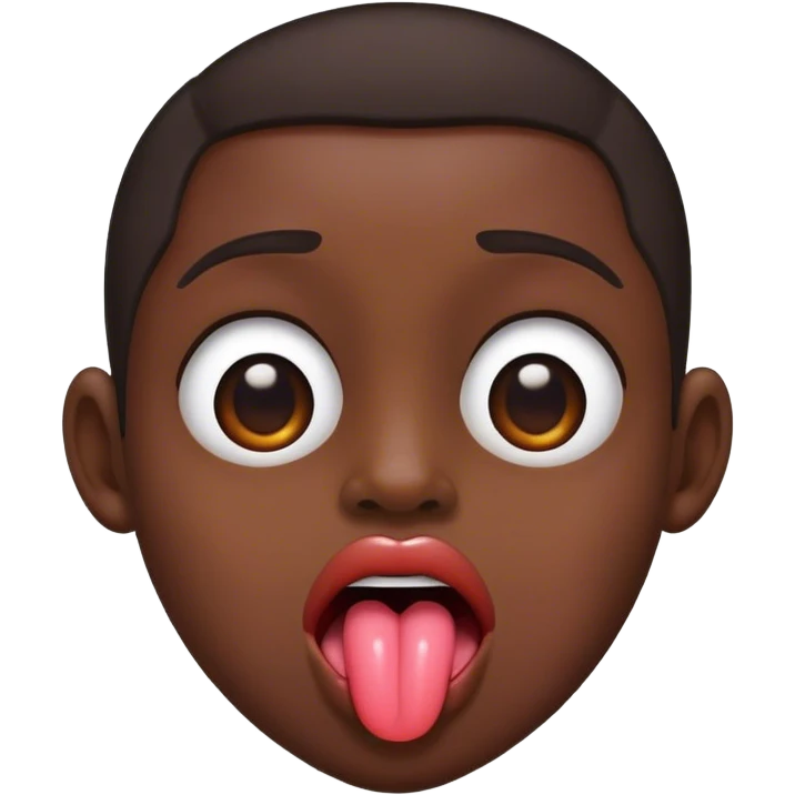 Deep tongue  emoji
